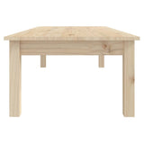 Coffee Table 110x50x30 cm Solid Wood Pine - Top-Down View