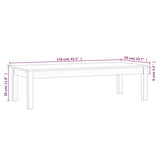 Coffee Table 110x50x30 cm Solid Wood Pine - Low Angle