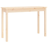 Console Table 110x40x75 cm Solid Wood Pine - Front View