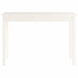 Console Table White 110x40x75 cm Solid Wood Pine
