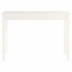 Console Table White 110x40x75 cm Solid Wood Pine