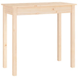 Console Table 80x40x75 cm Solid Wood Pine - Front View