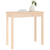 Console Table 80x40x75 cm Solid Wood Pine - Top-Down View