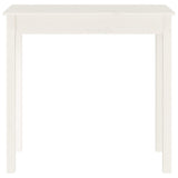 Console Table White 80x40x75 cm Solid Wood Pine