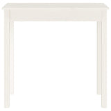 Console Table White 80x40x75 cm Solid Wood Pine - 45-Degree Angle