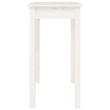 Console Table White 80x40x75 cm Solid Wood Pine