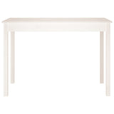 Dining Table White 110x55x75 cm Solid Wood Pine