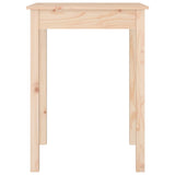 Dining Table 55x55x75 cm Solid Wood Pine - Top-Down View