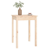 Dining Table 55x55x75 cm Solid Wood Pine - Rear View