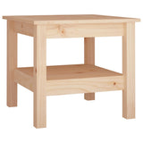 Coffee Table 45x45x40 cm Solid Wood Pine - Front View