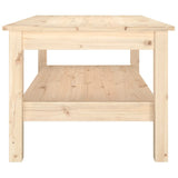 Coffee Table 80x50x40 cm Solid Wood Pine - Top-Down View