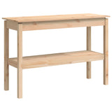 Console Table 110x40x75 cm Solid Wood Pine - Front View