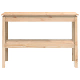 Console Table 110x40x75 cm Solid Wood Pine - Top-Down View