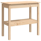 Console Table 80x40x75 cm Solid Wood Pine - Front View