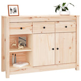 Sideboard 100x35x74 cm Solid Wood Pine - Top-Down View
