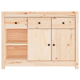Sideboard 100x35x74 cm Solid Wood Pine - Rear View