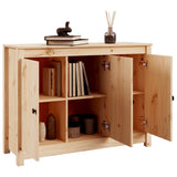 Sideboard 100x35x74 cm Solid Wood Pine - Top-Down View