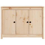 Sideboard 100x35x74 cm Solid Wood Pine - Rear View