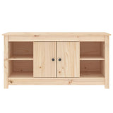 TV Cabinet 103x36.5x52 cm Solid Wood Pine - Side View