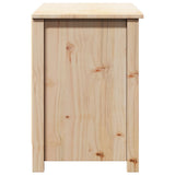 TV Cabinet 103x36.5x52 cm Solid Wood Pine - Rear View