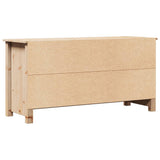 TV Cabinet 103x36.5x52 cm Solid Wood Pine - Close-Up Angle