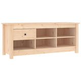 Shoe Cabinet 110x38x45.5 cm Solid Wood Pine - Front View