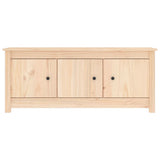 Shoe Cabinet 110x38x45.5 cm Solid Wood Pine - Side View