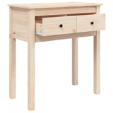 Console Table 70x35x75 cm Solid Wood Pine - Close-Up Angle
