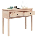 Console Table 100x35x75 cm Solid Wood Pine - 45-Degree Angle
