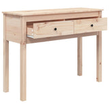 Console Table 100x35x75 cm Solid Wood Pine - Close-Up Angle