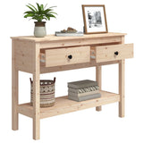 Console Table 100x35x75 cm Solid Wood Pine - 45-Degree Angle