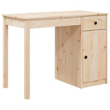 Desk 100x50x75 cm Solid Wood Pine - Front View