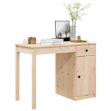 Desk 100x50x75 cm Solid Wood Pine - Top-Down View