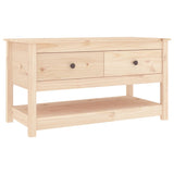 Coffee Table 102x49x55 cm Solid Wood Pine - Front View
