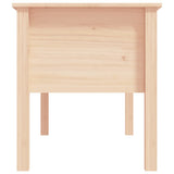 Coffee Table 102x49x55 cm Solid Wood Pine - Close-Up Angle