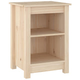 Bedside Cabinets 2 pcs 40x35x55 cm Solid Wood Pine - Side View