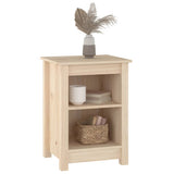 Bedside Cabinets 2 pcs 40x35x55 cm Solid Wood Pine - Rear View