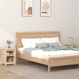 Bedside Cabinets 2 pcs 40x35x55 cm Solid Wood Pine - Close-Up Angle
