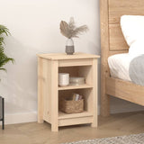 Bedside Cabinets 2 pcs 40x35x55 cm Solid Wood Pine - Low Angle