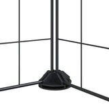36-Panel Pet Cage with Door Black 35x35 cm Steel