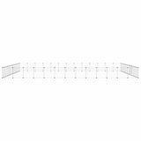 52-Panel Pet Cage with Door Black 35x35 cm Steel