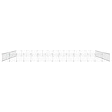60-Panel Pet Cage with Door Black 35x35 cm Steel