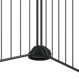 36-Panel Pet Cage with Door Black 35x35 cm Steel - Close-Up Angle