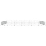 52-Panel Pet Cage with Door Black 35x35 cm Steel