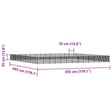 52-Panel Pet Cage with Door Black 35x35 cm Steel - Top-Down View