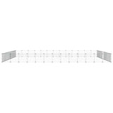 52-Panel Pet Cage with Door Black 35x35 cm Steel