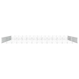 60-Panel Pet Cage with Door Black 35x35 cm Steel