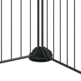 60-Panel Pet Cage with Door Black 35x35 cm Steel