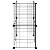 8-Panel Pet Cage Black 35x35 cm Steel