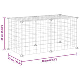 8-Panel Pet Cage Black 35x35 cm Steel - Close-Up Angle
